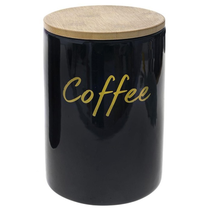 CONTENITORE CAFFE NERO CERAMICA 12X12X17
